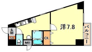 エステムコート新神戸エリタージュの間取り画像