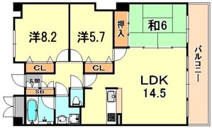 ハーバービュー六甲の間取り画像