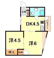シャトー六甲の間取り画像