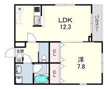 クレセント本山中町の間取り画像