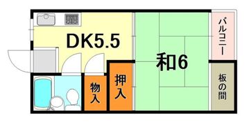 マンション福田の間取り画像