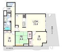 パレ・シェール芦屋東山の間取り画像