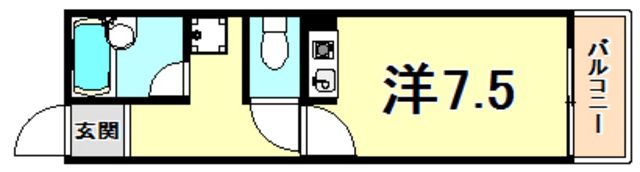 ロココ西宮の間取り画像