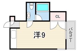 キューブ武庫川Iの間取り画像