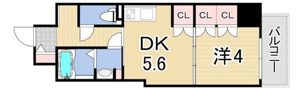 神戸元町Noahの間取り画像