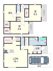 K-village猪名寺の間取り画像