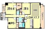 ソルレヴェンテ神戸中山手通の間取り画像