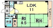 ベルメゾン若王寺の間取り画像