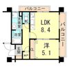 芦屋リバーウエストマンションの間取り画像