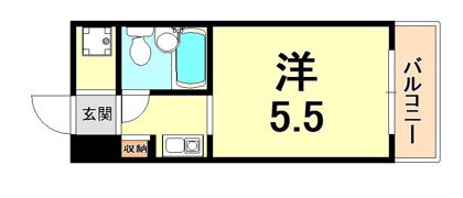カサベラ岡本の間取り画像