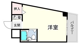 芦屋アーチストビラの間取り画像