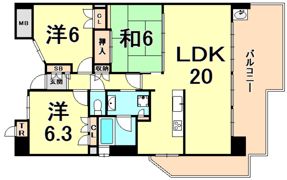 アズ・バール，ソシエの間取り画像