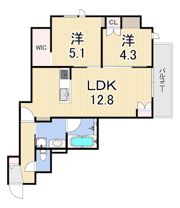 Urban sunny court西宮北口の間取り画像