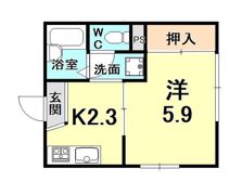 フレグランス甲陽園の間取り画像