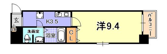ダイドーメゾン神戸元町の間取り画像