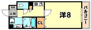 アミーグランコート三宮の間取り画像