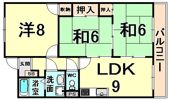 ツインパレス武庫の間取り画像