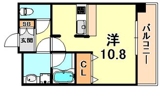 パレス東洋神戸6号館の間取り画像
