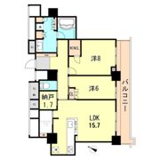 ライオンズタワー神戸元町の間取り画像