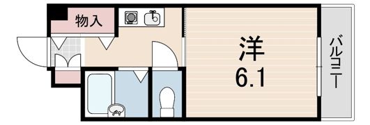 クレアール立花の間取り画像