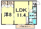 YAO.RE甲子園の間取り画像