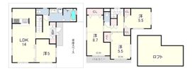 上大市2丁目戸建の間取り画像