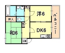 ハイム伊勢の間取り画像