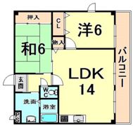 ハイツ寺本の間取り画像