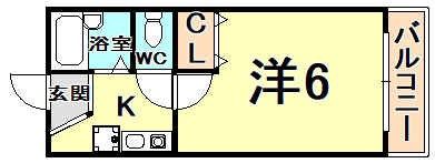 コンフォート甲子園の間取り画像