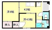 吉田ハイツの間取り画像