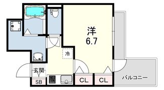 silus（シルス）東灘深江の間取り画像