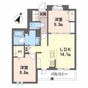 シャーメゾンガーデンズ芦屋浜町の間取り画像