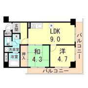 ライオンズマンション王子公園第3の間取り画像