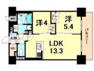 ブランシエスタ西宮の間取り画像