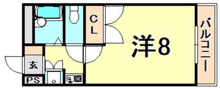 サンハイツ甲陽園の間取り画像