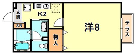 セジュール赤坂の間取り画像