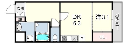 ヴェレーナ北本町の間取り画像