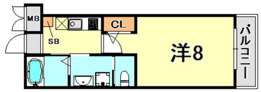 ワコーレヴィータ神戸灘SOUTHの間取り画像