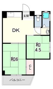 コーポ白峰の間取り画像