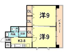 キャッスルプラザ甲子園アネックスの間取り画像
