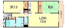パーク・レジデンス芦屋川の間取り画像