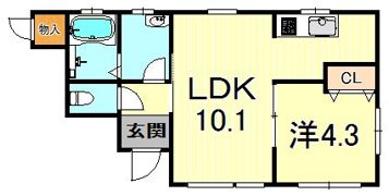 芦屋精道arsの間取り画像
