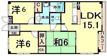 ストリームサイド甲子園の間取り画像