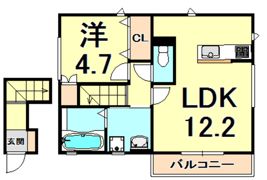 Reveur甲東 IIの間取り画像