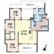 メゾン御影郡家之杜の間取り画像