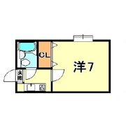 コーポ旗塚の間取り画像