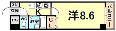 エスポワール西宮北口の間取り画像