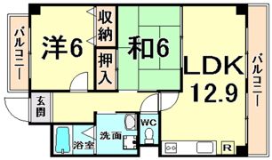 ボヌールの間取り画像