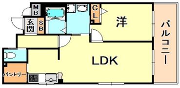 プレサンス新神戸の間取り画像