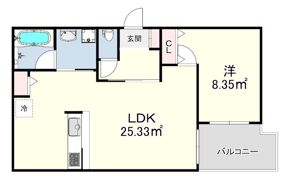 クレア岡本の間取り画像